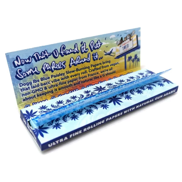 Dogg LBS Rolling Papers Blue Paisley 1 1/4