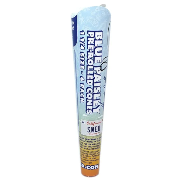 Dogg lbs - Prerolled Cones Blue Paisley - 1 1/4 - 6ct - 32pk Display - Image 3