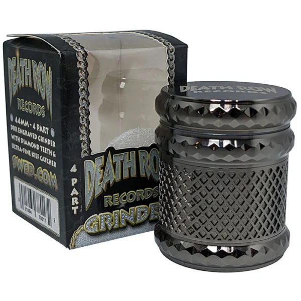 DRR - 1.7" 4Part Zinc Gem Grid Grinder - Gun Metal/Black
