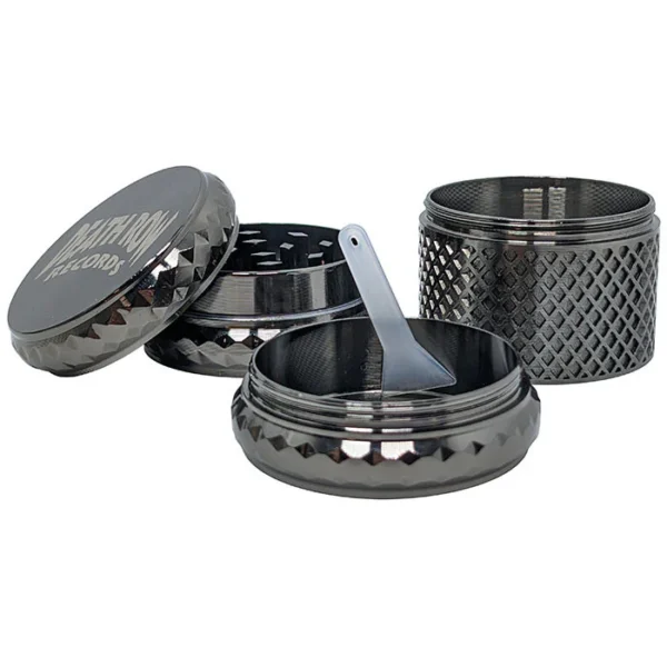 DRR - 1.7" 4Part Zinc Gem Grid Grinder - Gun Metal/Black - Image 3