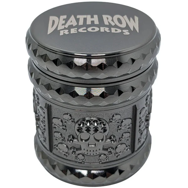 DRR - 1.7" 4Part Zinc Gem Cut Skull 1 Grinder - Gun Metal/Black - Image 4