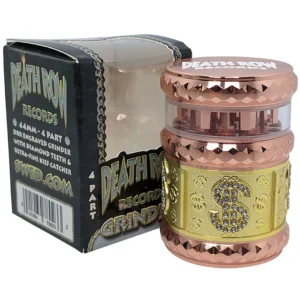 DRR - 1.7" 4Part Zinc Window Gem Cut USD Grinder - Copper Gold