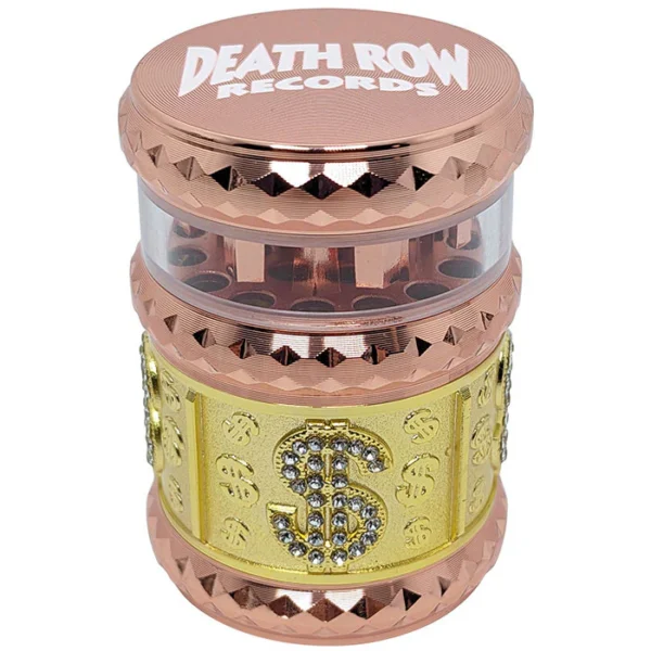DRR - 1.7" 4Part Zinc Window Gem Cut USD Grinder - Copper Gold - Image 3