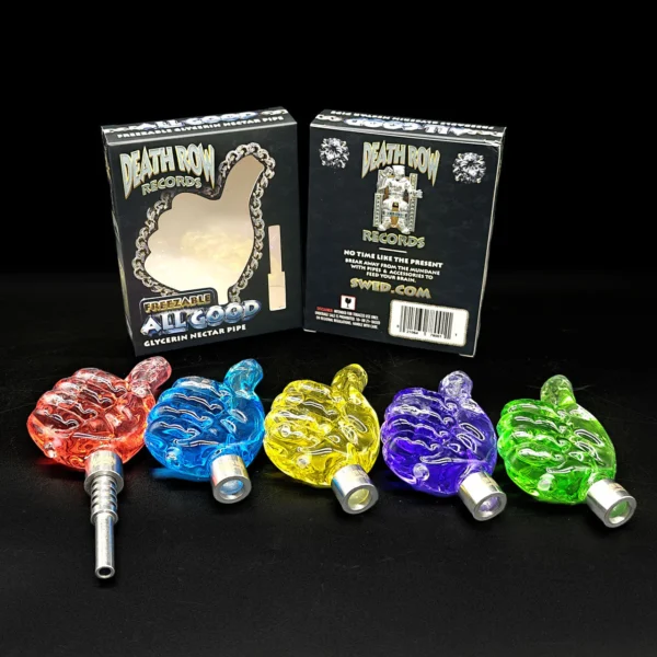 DRR - 4" Freeze Thumbs Up Nectar Pipe w Screw Tip - Image 8