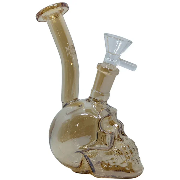 Death Row Records - 5.5" Assorted Metallic Skull Water Pipe - with 14M Bowl - Image 5