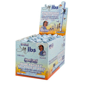 Dogg Lbs 1 1/4 Blue Papers Paisley Pattern Pre-Rolled Cones