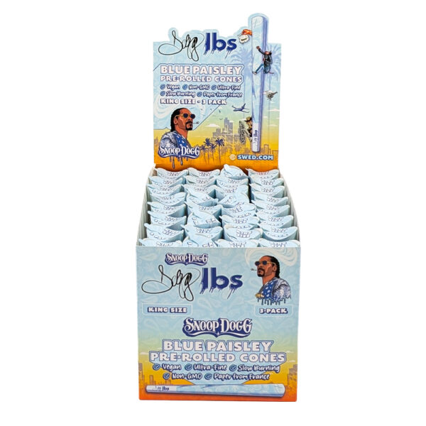 Dogg Lbs Blue Paisley Cones King Size Pre-Rolled Papers