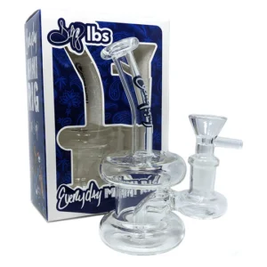 Dogg lbs - Everyday 5.5" Double Ring Rig Water Pipe - Clear