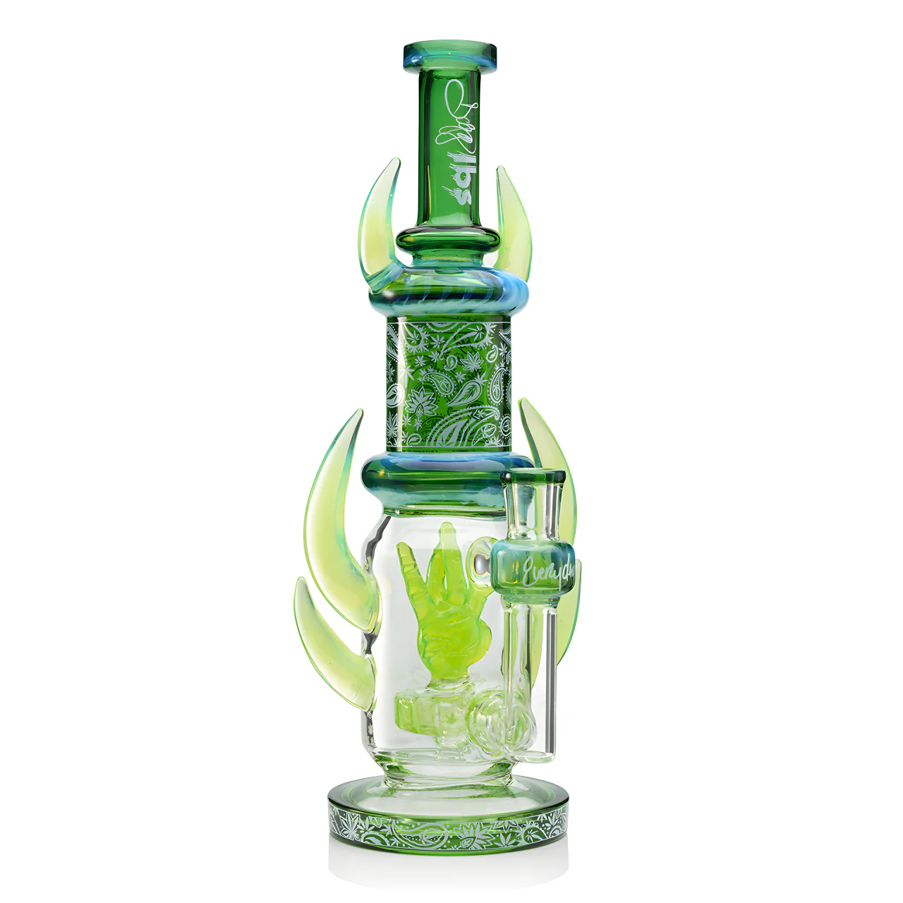 Dogg lbs - 12" Westside Rider Water Pipe - Green