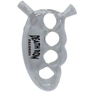 Death Row Records - 6" Knuckle Blunt Bubbler - Clear