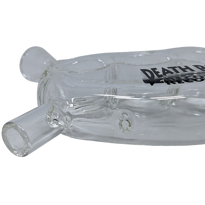 Death Row Records - 6" Knuckle Blunt Bubbler - Clear - Image 2