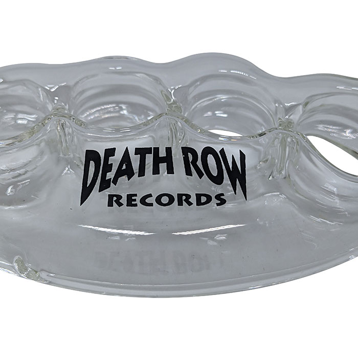 Death Row Records - 6" Knuckle Blunt Bubbler - Clear - Image 3