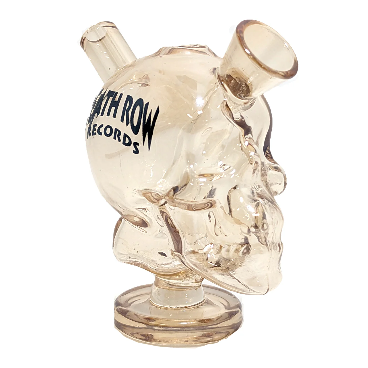 Death Row Records - 3" Skull Blunt Bubbler - Gold - Image 3