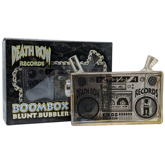 Death Row Records - 5" Boom Box Blunt Bubbler - Gold