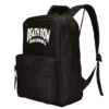 Black Death Row Records backpack with multiple compartments, iconic logo on the front, designed with smell-proof technology and durable materials for everyday use.