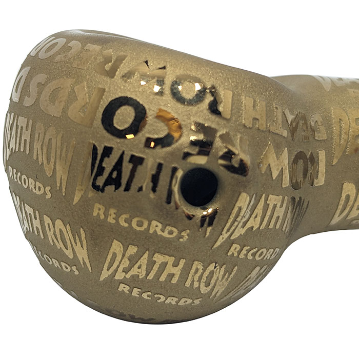 Death Row Records - 4" Metallic Etched Spoon Hand Pipe - Image 2