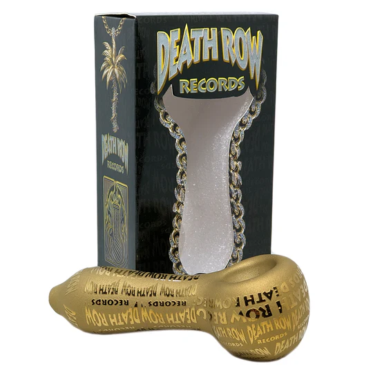 Death Row Records - 4" Metallic Etched Spoon Hand Pipe