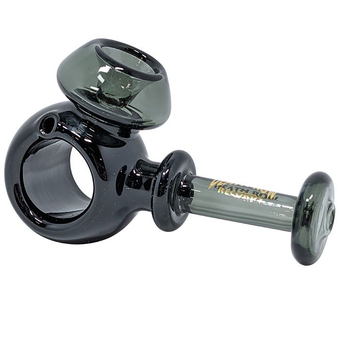 Death Row Records - 4" Ring Hand Pipe - Smoke - Image 2