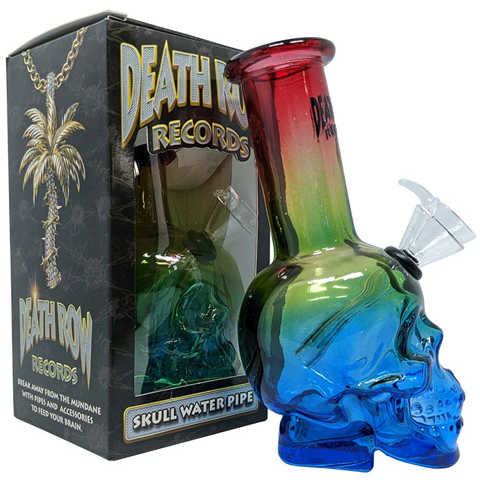 Death Row Records - Skull Bubbler Water Pipe - Spectrum