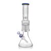 calvo sandblasted beaker bong 42cm blue glass