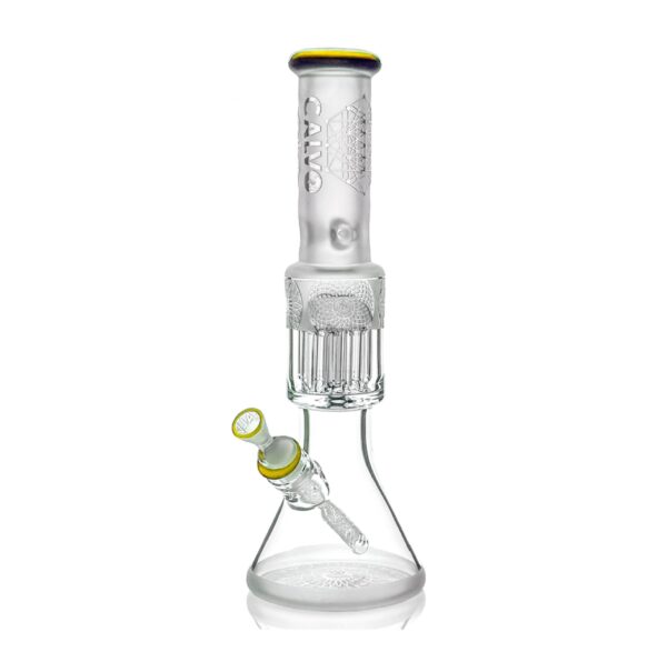 Calvo – Sandblasted Beaker Bong Yellow – 42cm