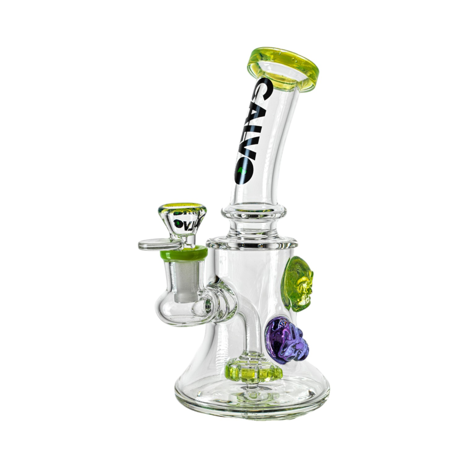 calvo skull rig green 19cm – glass dab rig