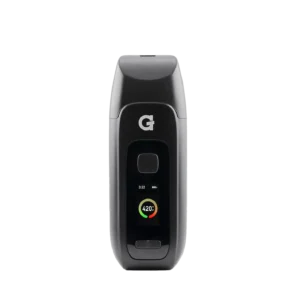 G Pen Dash+ compacte dry herb vaporizer met OLED-display, hybride verwarming, USB-C batterij en magnetische mondstuk