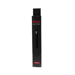 510 Battery Black - Free Max Packaging + White Cable (1Pc.)